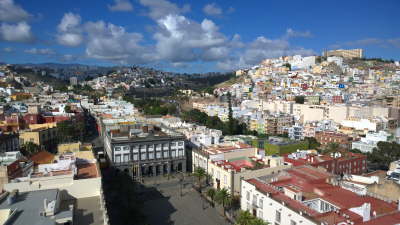 Blick von der Kathedrale in Las Palmas